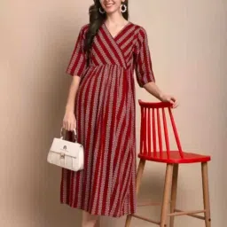 Self Design Viscose Rayon Stitched Flared/A-line Gown-picture-29