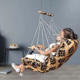 BIG SWING Cotton Swing For Kids Baby's Children Folding & Washable 1-5 Years With Safety Belt-Indoor Swing For Kids | Baby Swing |Kids Product | Swing For Babies | Kids Swing | Swing For Baby-Kids Hanging Swings Bouncer Swing Swings-image-58