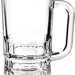 Glass Beer Mug Glass Crystal Clear 400ml ( pack of 1 ) Glass Beer Mug-24