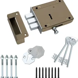 Main Door Lock with 3 Reversible Keys Deadbolt(WDL2, 5inch Square Bullet 2 in 1) Lock-image-25