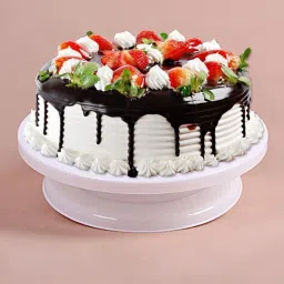 Plastic 11-inch Round Cake Turn table 360 Rotating Cake Decorating Stand Plastic Cake Server-10
