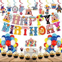 Carnival Circus Theme Happy Birthday Combo A-image-24