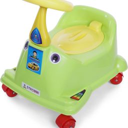 Premium Car Style Potty Seat for Toddler Boys and Girls - Featuring Wheels Potty Seat-image-15