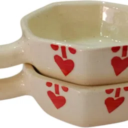 Ceramic Sauce Bowl Chutney Cute Heart_50mL-image-41
