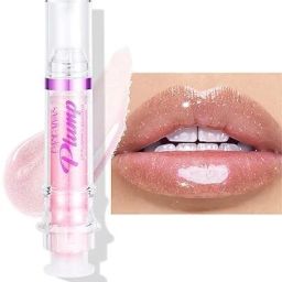 Handaiyan Lip Plumper Lipgloss Shiny Hydrating | Lip Plumping Gloss Syringe Shap-15