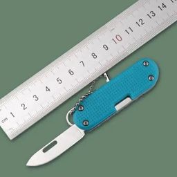 JMC Multipurpose Cutting Tool,Mini EDC Tool Keychain Adjustable Screwdriver for Travel-Camping-Outdoor,Magnetic Driver Combo Bit Storage Set. Pocket Cutter 6-Bit Screwdriver image 1