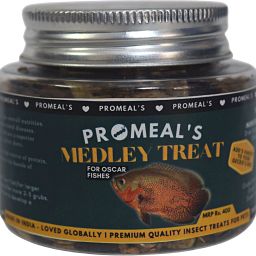 Promeal Medley Treat Insect Mix for Oscar Fish (200 ml) Mealworm 0.03 kg Dry Adult Fish Food-15