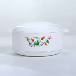 Varmora Imperial Inner Steel Casserole |Hot Pot for Kitchen| Chapati Box Microwave-Safe - 2500ml- White-picture-6