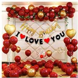 Printed Happy Birthday Decoration kit Combo - 61 Pcs for Birthday Decor-image-23