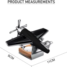 Solar Powered Natural Aromatherapy Airplane Shaped Perfume Eliminates Aroma Oil-image-33