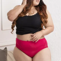 Women Hipster Pink Panty-image-58