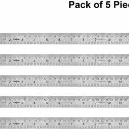 Ruler/Scale - Royale (10 Pcs of Size 30cm / 12inch Stainless Steel) Double Sided Ruler-15