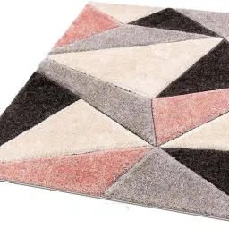 shag weaving Multicolor Polyester Carpet image 4