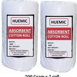 Cotton Roll 200g X 2 Roll Net Preimium Quality For First Aid, Medical, Hospital Gauze Medical Dressing-image-37