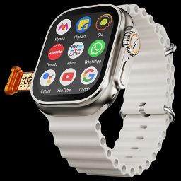 FIRE-BOLTT Oracle Wi-Fi+4G SIM Android OS Wristphone (49mm Display, In Built GPS, Crystal Tide Strap)-picture-17