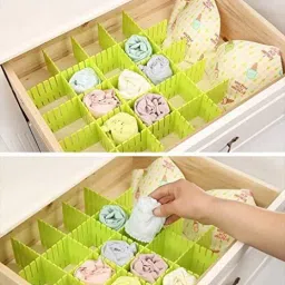 jetgadget Adjustable Stretchable Interlocking Drawer Divider Sorting Partition Drawer Divider image 5