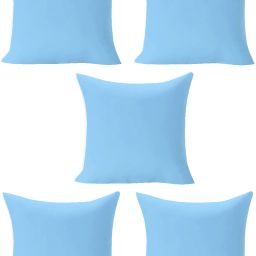 Polyester Fibre Solid Cushion Pack of 5-image-3