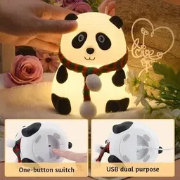 life creation Cute Panda Silicon USB Rechargeable Light Night Lamp-picture-29