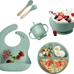 All-in-One Baby Feeding Set 6 pcs, Food-Grade Silicone, Ideal for 6–36 Months - 100% Food-Grade Silicone-image-41