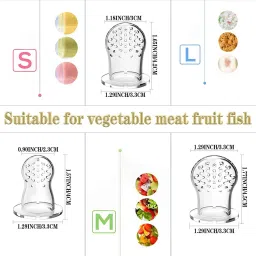 littleup Fresh Silicone Food and Fruit Nibbler/Feeder with Extra Silicone Mesh Feeder image 5