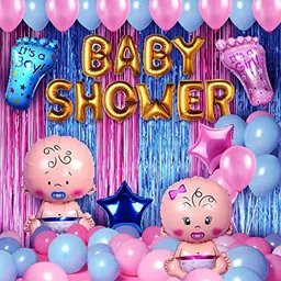 groovy dudz Baby Shower Decoration Items - 50Pcs Baby Shower Banner-picture-2