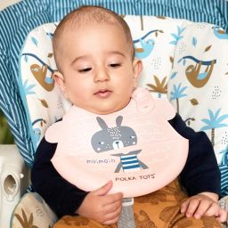 Waterproof Silicone Bibs for Feeding & weaning Babies with Adjustable Velcro-image-75