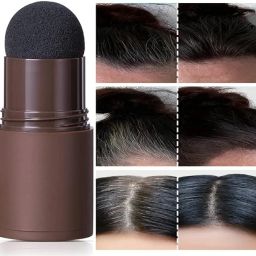 Root Touch Up Powder Waterproof Hair Sponge Pen Hair Filler Powder ,BLACK-image-8