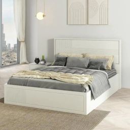 casacraft from pepperfry Casada King Size Bed With Full Hydraulic Storage In Pumic Grey Finish-picture-29