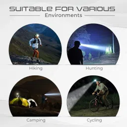 insignia decor 5 LED head torch 4 Mode battery headlamp waterproof head light camping_L33 Torch image 5