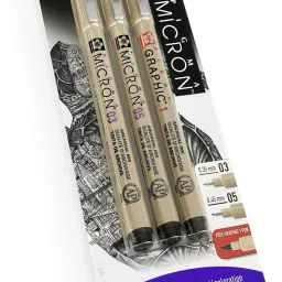 Pigma Micron - Pigment Fineliner Pens - 0.3/0.5mm/Graphic Fineliner Pen-image-79