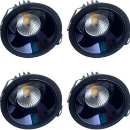 LED Metal COB Lighs Black Body Gun Black Spot Light (Natural White, 7 Watt) (4) Cob Light Ceiling Lamp-image-35