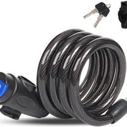 Bicycle Key Lock Bike Helmet Lock for Cycle Heavy Duty Material Cycle Wire Lock Bicycle Lock-image-93