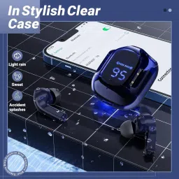 Sotho Ultrapods Max TWS Bluetooth Earbuds with Charging Case & LED Display Headphone Stand image 3