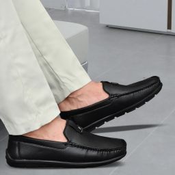 Comfortable Premium Stylish Unique Trendy Popular KUS2042_BLACK for Men Loafers For Men-image-28