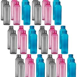 Kuber Industries Assorted Set of 6 Plastic Solid Water Bottle-15
