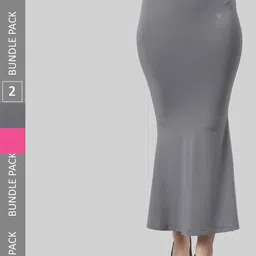 TWIN BIRDS Pack Of 2 Mid-Rise Saree Shapewear-image-86