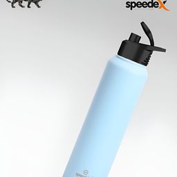 Speedex Blue Set of 2 Stainless Steel Solid Water Bottle-image-55