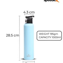 Speedex Blue Set of 4 Stainless Steel Solid Water Bottle-image-95