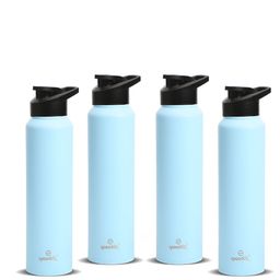 Speedex Blue Set of 4 Stainless Steel Solid Water Bottle-image-16