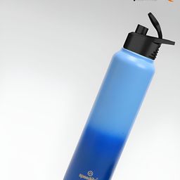 Speedex Blue Set of 4 Stainless Steel Solid Water Bottle-image-100