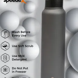 Speedex Grey Set of 4 Stainless Steel Solid Water Bottle-21