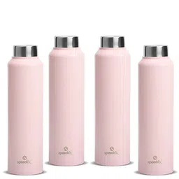 Speedex Pink Set of 4 Stainless Steel Solid Water Bottle-34