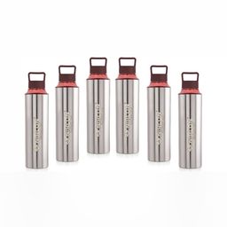 NIRLON Brown 6 Pieces Stainless Steel Solid Water Bottle 900 ml-image-40