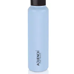 AQUENCH LEAN Blue & Black Solid Stainless Steel Eco Friendly Sipper Water Bottle 1 L-image-55