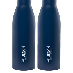 AQUENCH Blue 2 Pieces Stainless Steel Water Bottle 1ltr-image-71