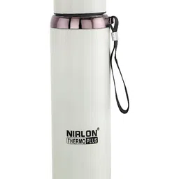 NIRLON White Stainless Steel Insulated Double Wall Thermos Flask Water Bottle 1 L-image-91