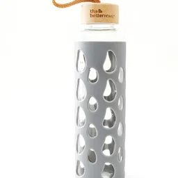 The Better Home Grey Glass Water Bottle 550ml-image-84