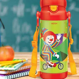 Milton Green Kidzy 450 Thermosteel Hot or Cold Sipper Bottle 350 ml-image-91