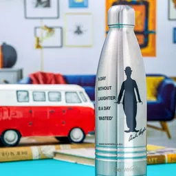 Servewell Indus Vacuum Charlie Chaplin Printed Stainless Steel Bottle - 750 ML-picture-25