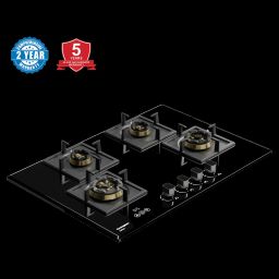 Crompton Optime Toughened Glass Top 4 Burner Automatic Hob (3D Flame Technology, Midnight Black)-picture-7